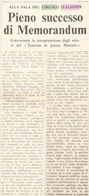 Memorandum